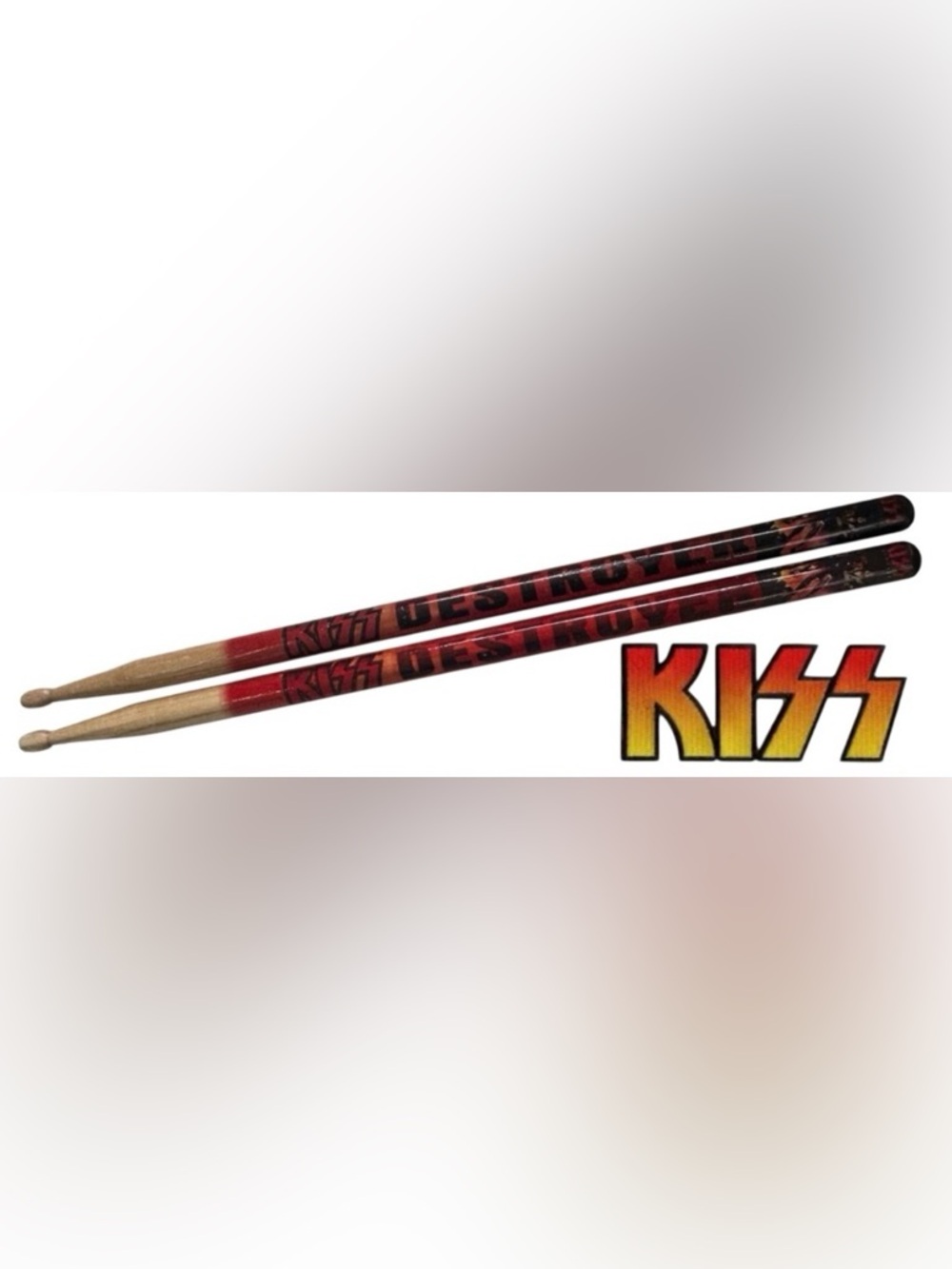 KISS DESTROYER DRUMSTICKS COOPERSBURG COLLECTIBLES WOODEN 2007 KISS CATALOG